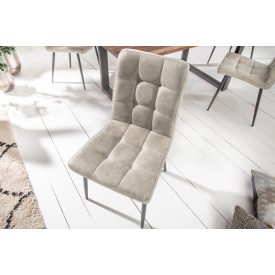 Stílusos étkezőszék Modern világosszürke 