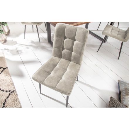 Stílusos étkezőszék Modern világosszürke 