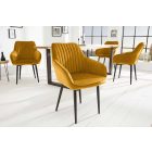 Stílusos szék Esmeralda mustársárga 