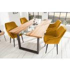 Stílusos szék Esmeralda mustársárga 