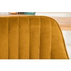 Stílusos szék Esmeralda mustársárga 