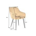 Stílusos szék Esmeralda mustársárga 