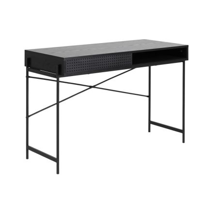 Stílusos íróasztal Naarah 110 cm fekete