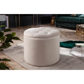 Design puff Rococo 50 cm bézs