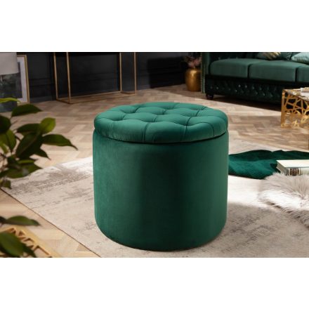 Design puff Rococo 50 cm sötétzöld