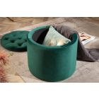 Design puff Rococo 50 cm sötétzöld