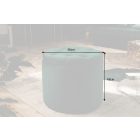 Design puff Rococo 50 cm sötétzöld