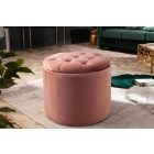 Design puff Rococo 50 cm rózsaszín