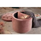 Design puff Rococo 50 cm rózsaszín