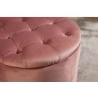 Design puff Rococo 50 cm rózsaszín