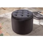 Design puff Rococo 50 cm fekete