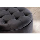 Design puff Rococo 50 cm fekete