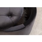 Design puff Rococo 50 cm fekete