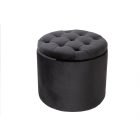 Design puff Rococo 50 cm fekete