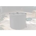 Design puff Rococo 50 cm fekete