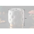 Design puff Rococo 37 cm szürke