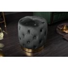 Design puff Rococo 37 cm fekete