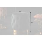 Design puff Rococo 37 cm fekete