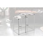 Dohányzóasztal szett Factor ezüst - 2 részes