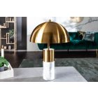 Design asztali lámpa Aamira 52 cm fehér márvány-arany 