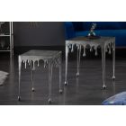 Design oldalsó asztal Gwendolyn S 44 cm ezüst