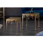 Design oldalsó asztal Gwendolyn S 44 cm arany