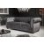 Design 3-szémelyes ülőgarnitúra Chesterfield 205 cm sötétszürke