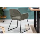 Design szék Derrick antik szürkésbarna taupe