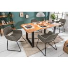 Design szék Derrick antik szürkésbarna taupe