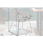 Design szék Derrick antik szürkésbarna taupe