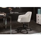 Design irodai szék Natasha fehér műbőr