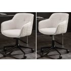 Design irodai szék Natasha fehér műbőr