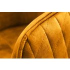 Design irodai szék Natasha mustársárga bársony