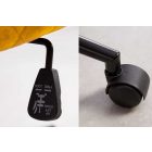 Design irodai szék Natasha mustársárga bársony