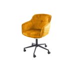 Design irodai szék Natasha mustársárga bársony