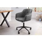 Design irodai szék Natasha sötétszürke bársony 