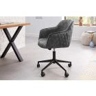 Design irodai szék Natasha sötétszürke bársony 