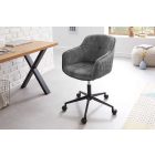 Design irodai szék Natasha sötétszürke bársony 