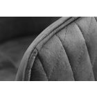 Design irodai szék Natasha sötétszürke bársony 