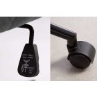 Design irodai szék Natasha sötétszürke bársony 