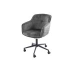 Design irodai szék Natasha sötétszürke bársony 