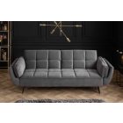  Nyitható kanapé Bailey 213 cm szürke bársony