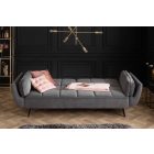  Nyitható kanapé Bailey 213 cm szürke bársony