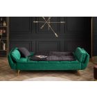  Nyitható kanapé Bailey 213 cm smaragdzöld bársony