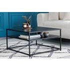 Design dohányzóasztal Damaris 70 cm fekete 