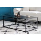 Design dohányzóasztal Damaris 100 cm fekete 