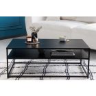 Design dohányzóasztal Damaris 100 cm fekete 