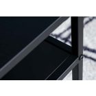 Design dohányzóasztal Damaris 100 cm fekete 