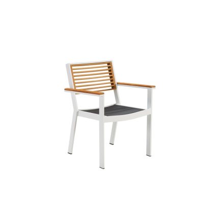 Kerti étkező szék HIGOLD - York Dining Arm Chair White/Black