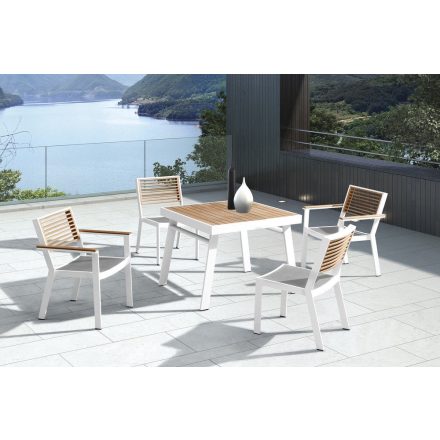 Kerti étkészlet HIGOLD - York Dining White/Black